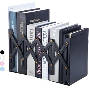 Adjustable Black Bookend Organizer